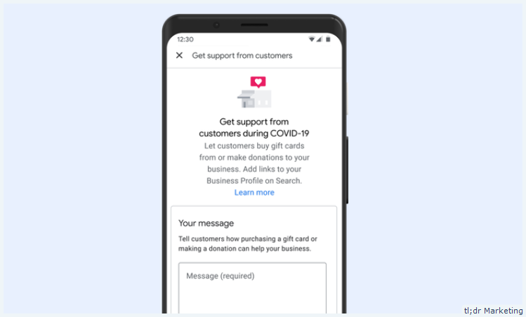 Google My Business Will Soon Launch Donation Link and Gift Card Link Option for Business Profiles