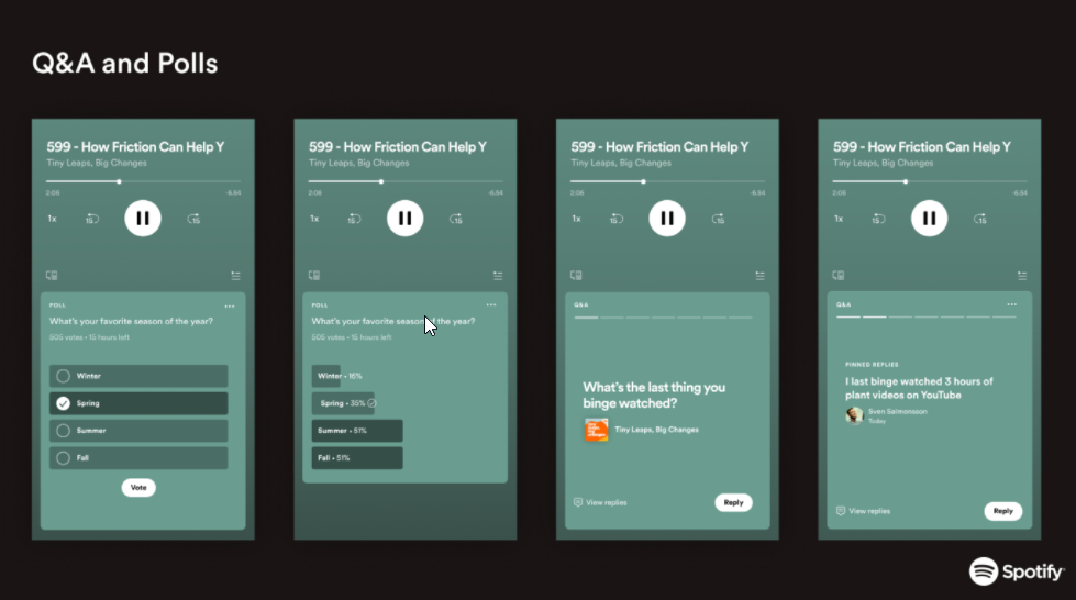 Spotify Rolls Out Podcast Polls And Q&As To Creators And Users Worldwide