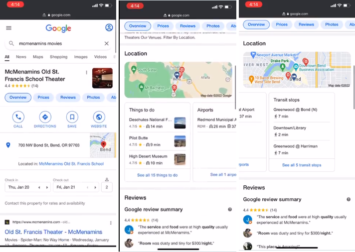 Google Tests a Carousels for Things to do, Airports, Transit Stops and more in SERPs