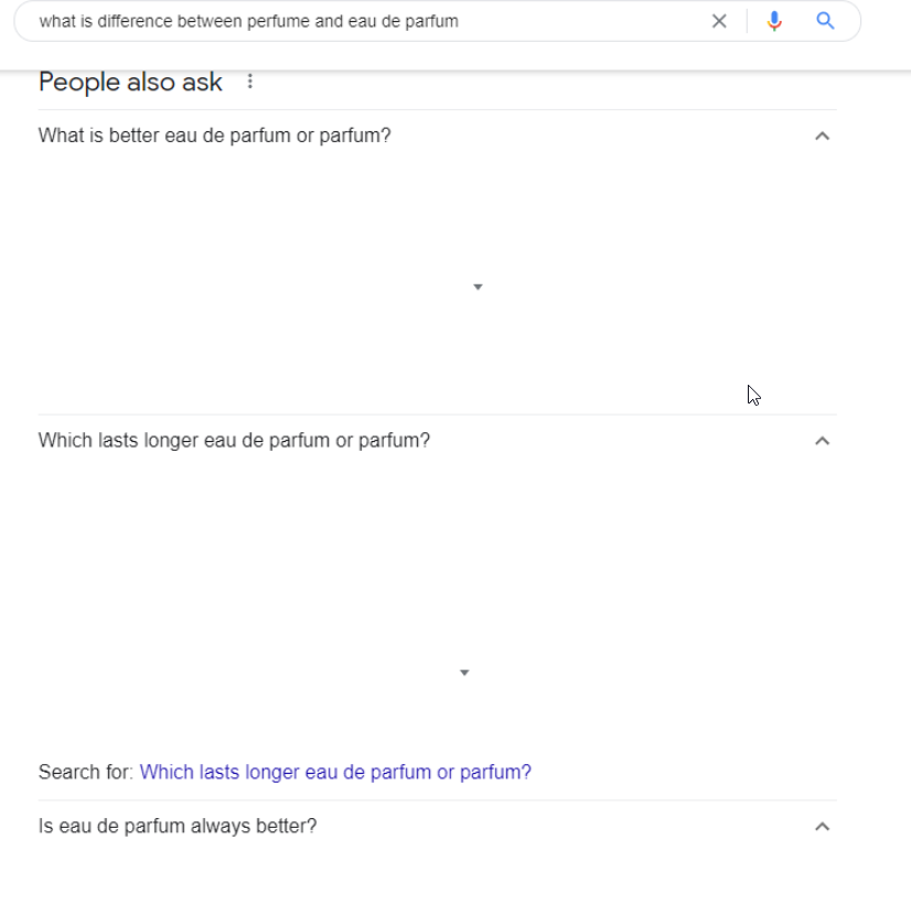Google People Also Ask Block Loads up  Blank Results for Some Users