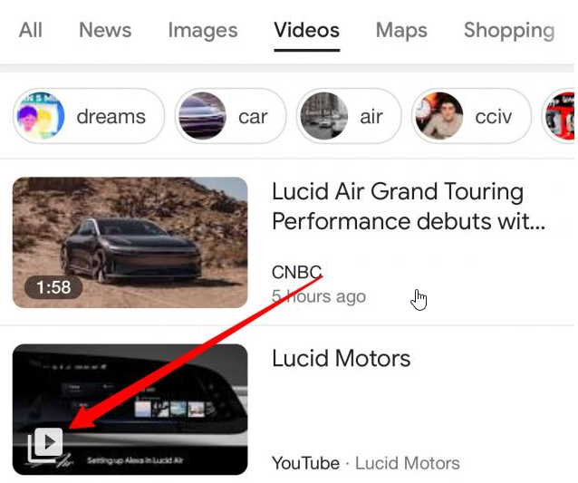 Google Test YouTube Channel Icon in Video SERPs