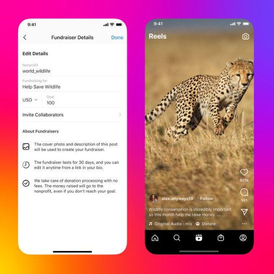 Instagram Reels Adds Support For Fundraisers In 30 Countries Worldwide