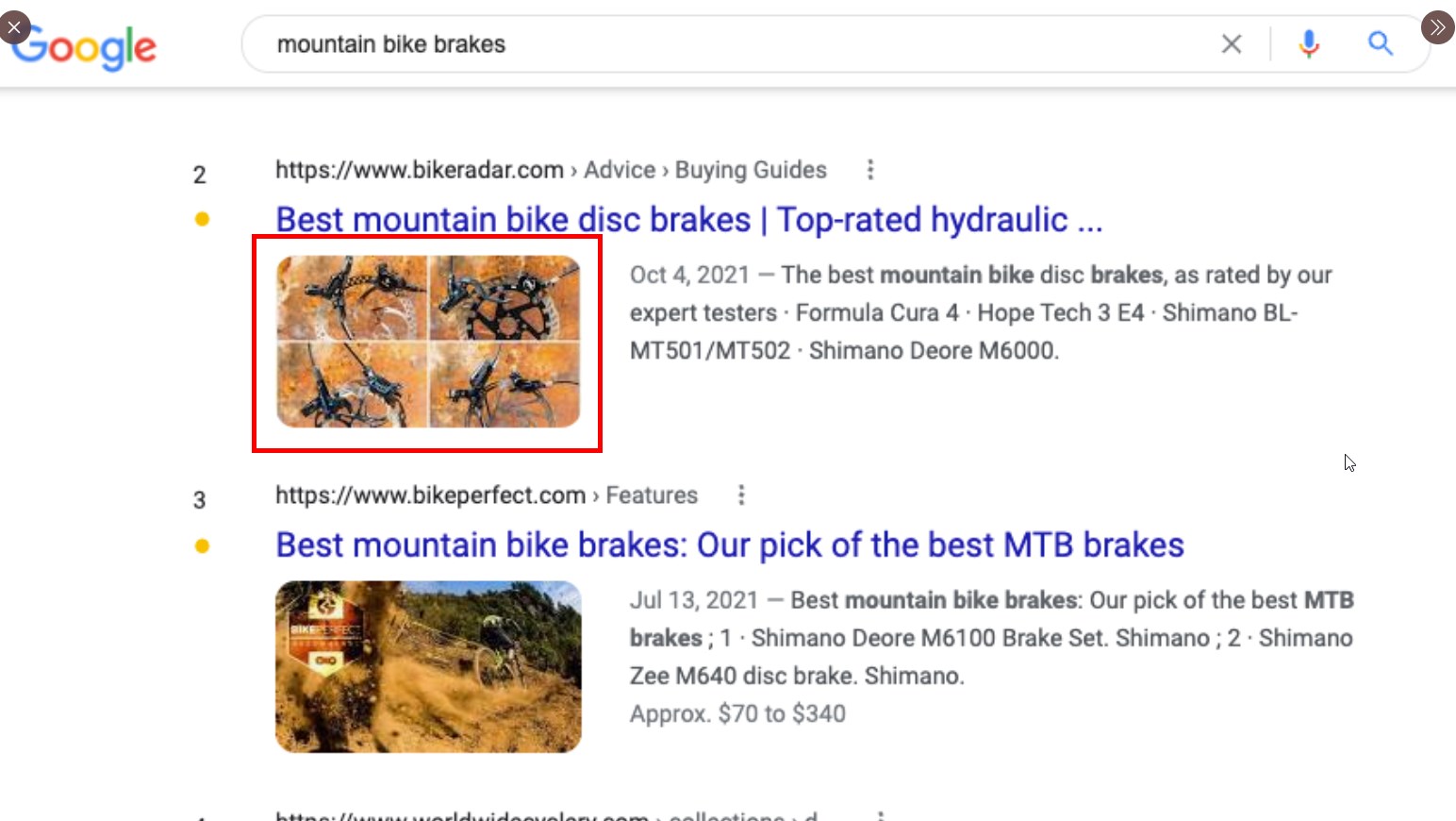Google Tests Images Thumbnail On Left Side Of Description on SERPs