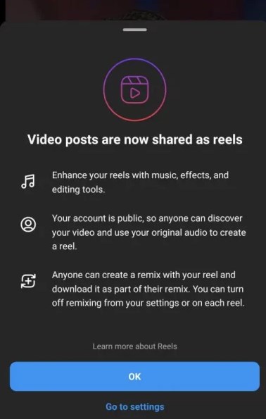New Instagram Videos Under 15 Minutes Will Automatically Become Reels