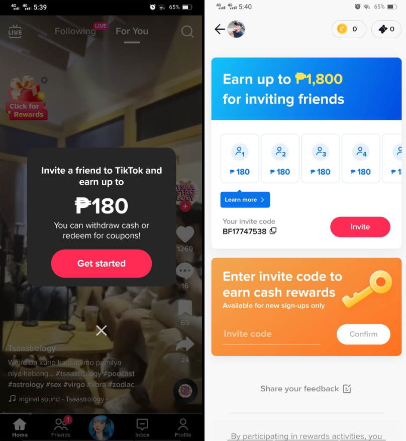 TikTok Is Now Paying Users To Invite Friends To Use TikTok